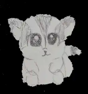 a poorly drawn sugar glider